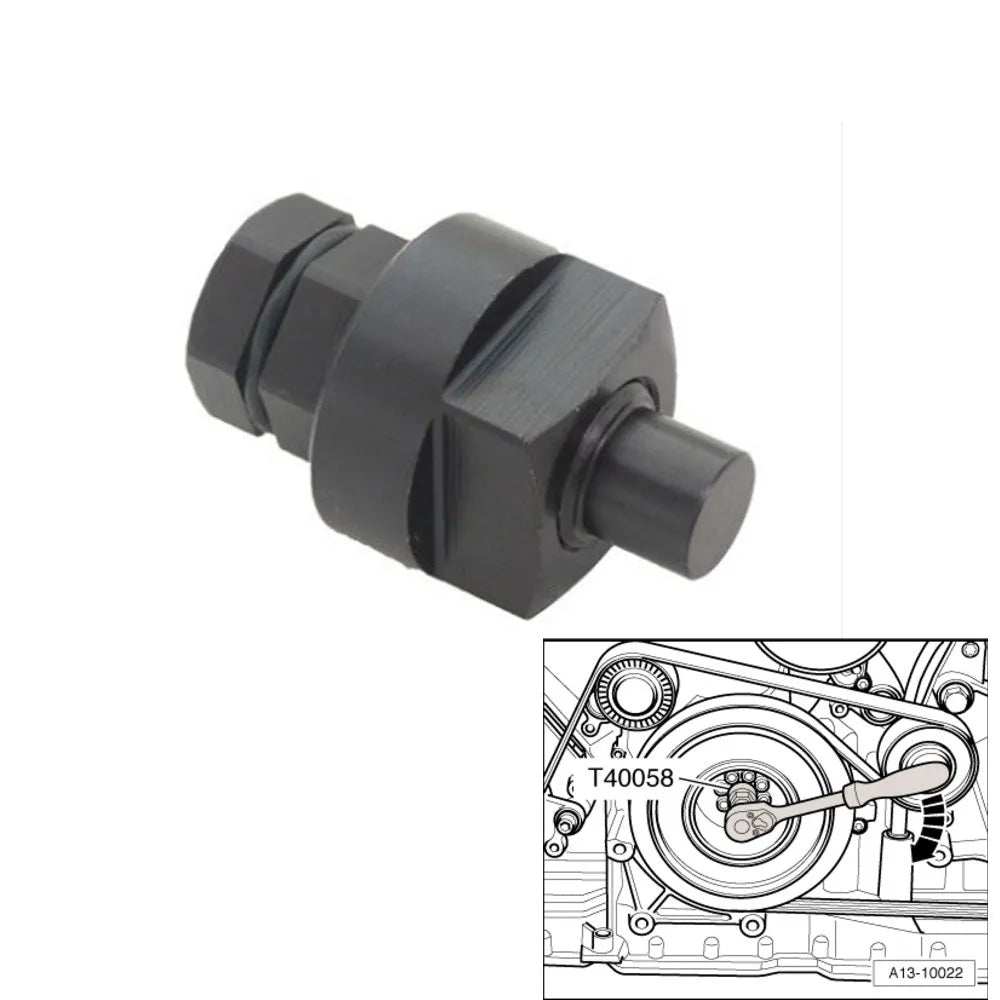 Aodi T40058 crankshaft rotating sleeve automotive timing tool with adapter