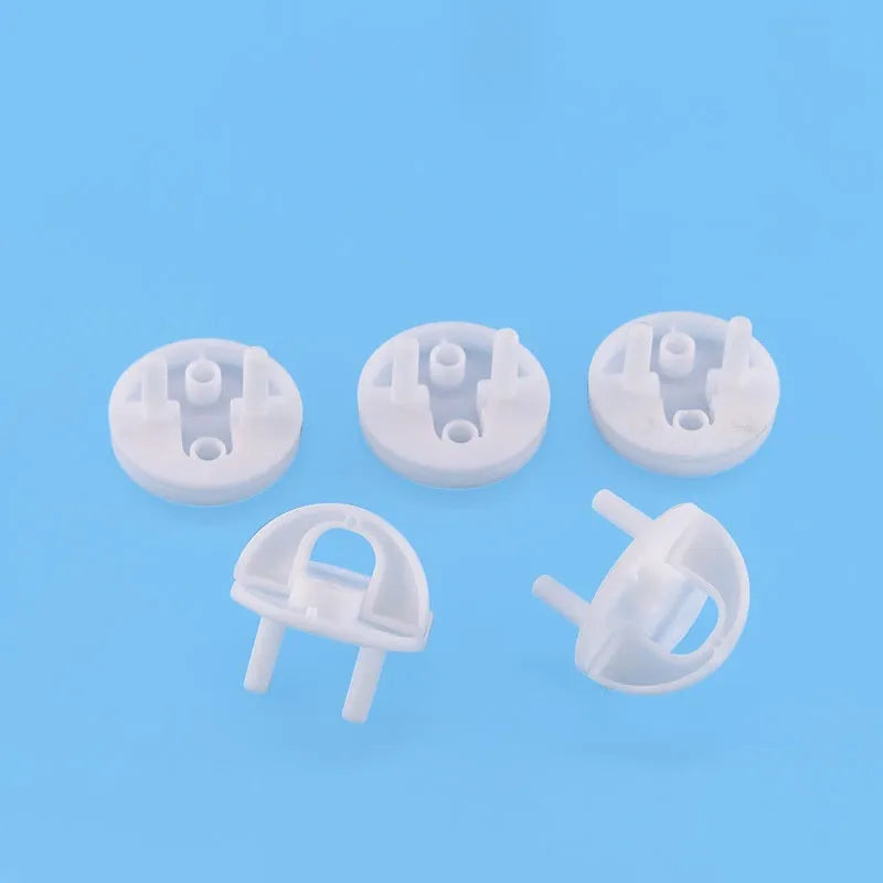 White plastic children's safety socket protective cover anti-electric shock single unit