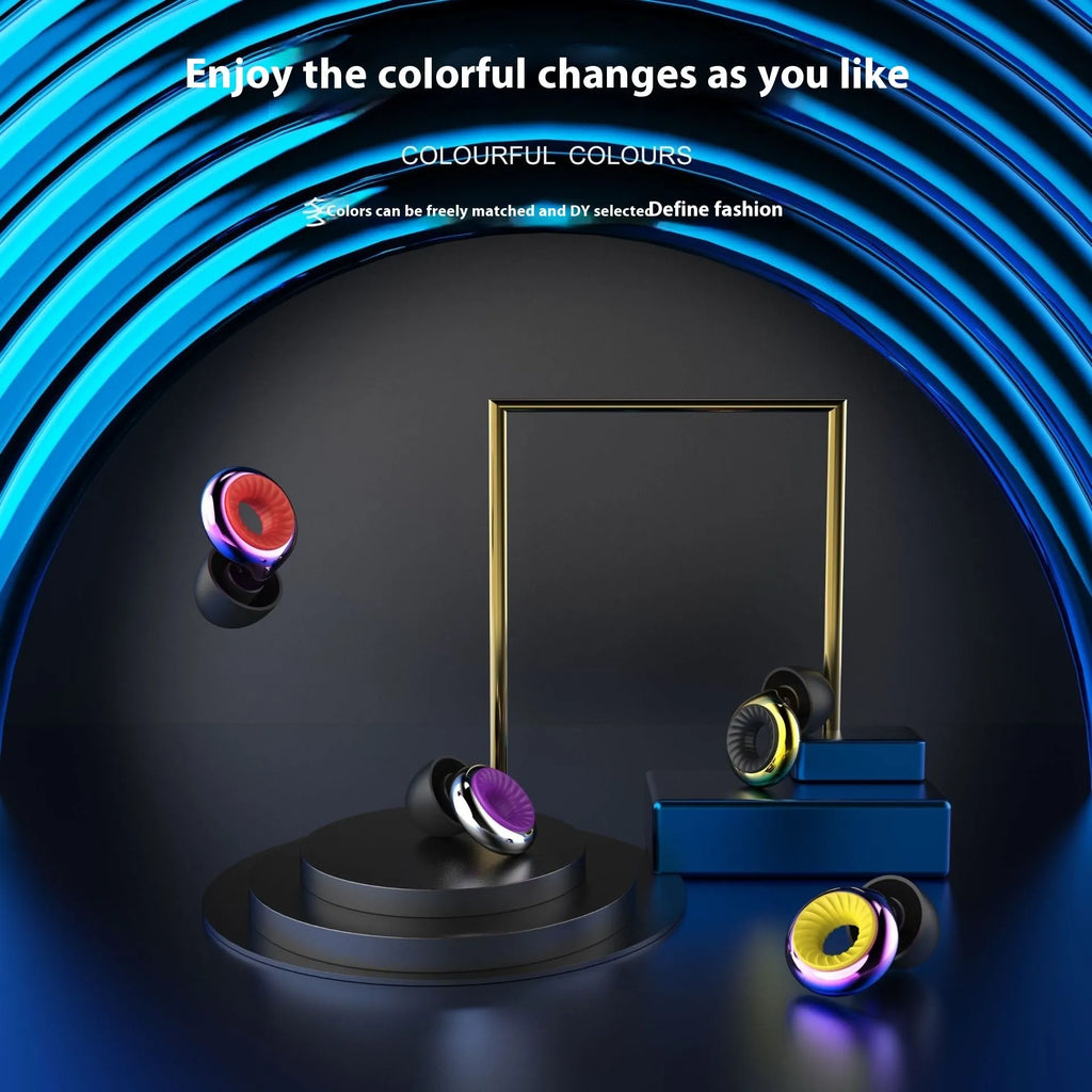 Noise reduction earplugs in five colours with storage box and spare ear caps