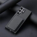 Two-in-one Magsafe card holder leather phone case for Samsung in black and other colours