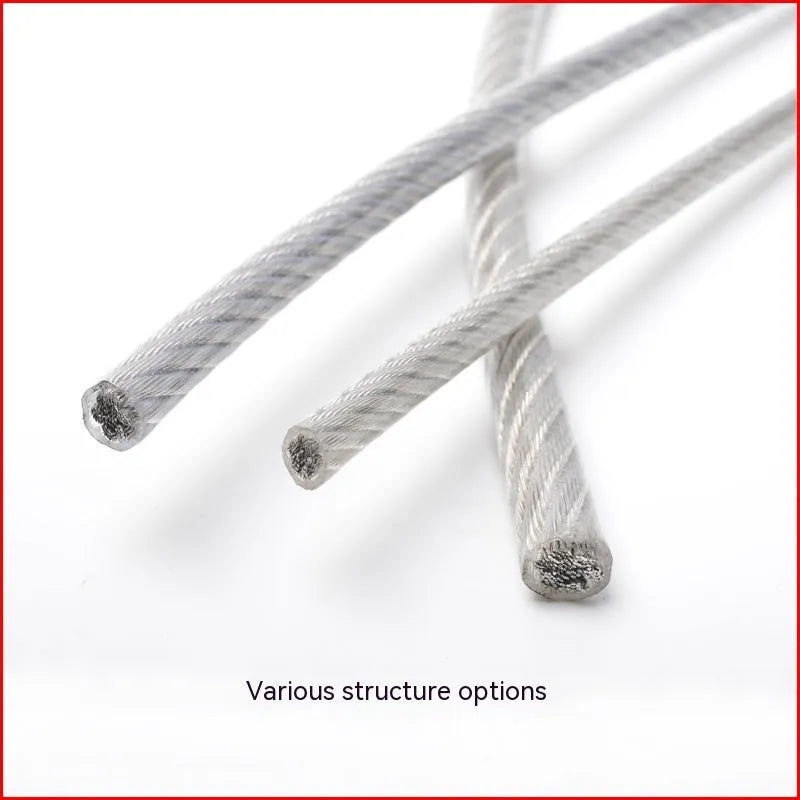 Coiled 304 stainless steel invisible anti-theft wire net with 7x19 double twist structure for balcony safety