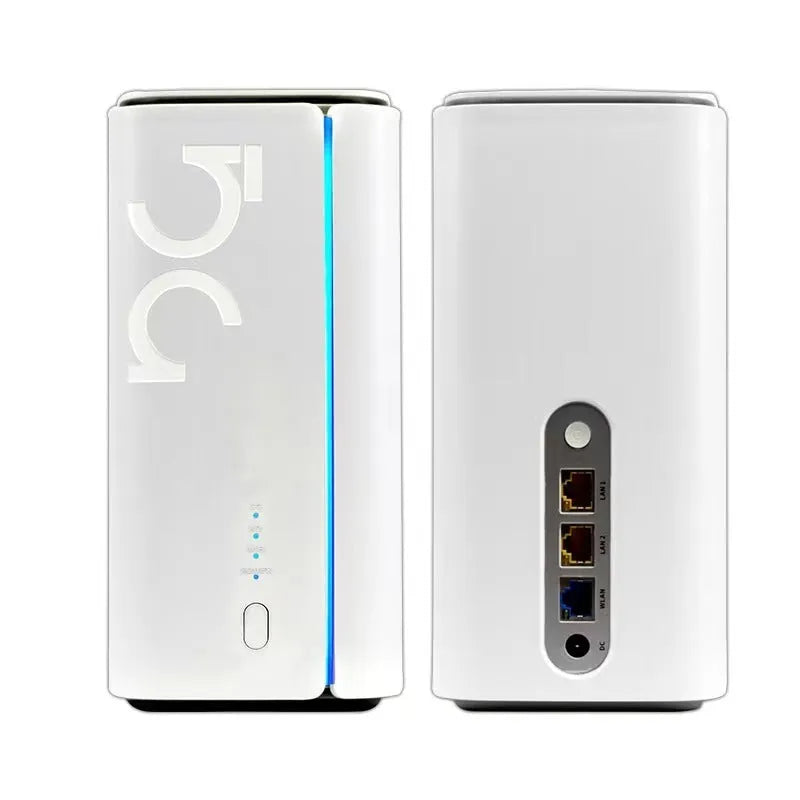 Compact 4G CPE wireless router with data cable measuring 51 x 30 x 5 mm