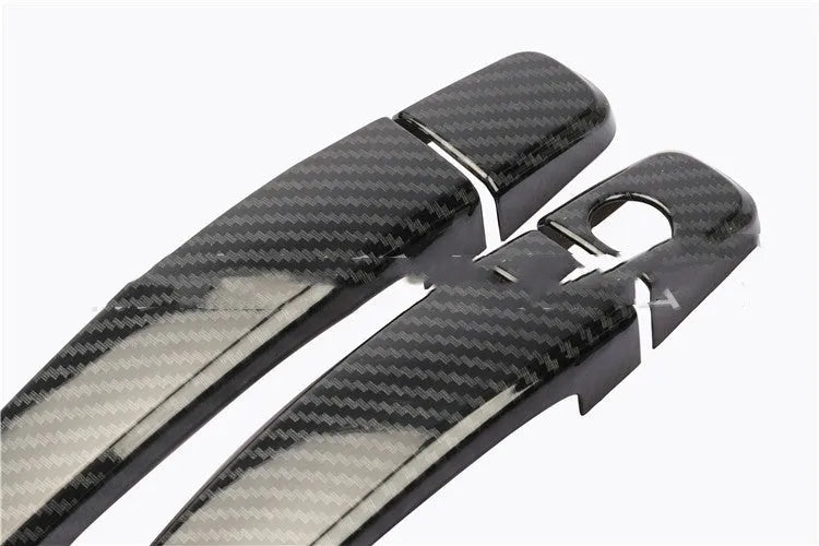 Carbon fibre pattern door handle decoration cover for Opel Vauxhall Astra H and J models