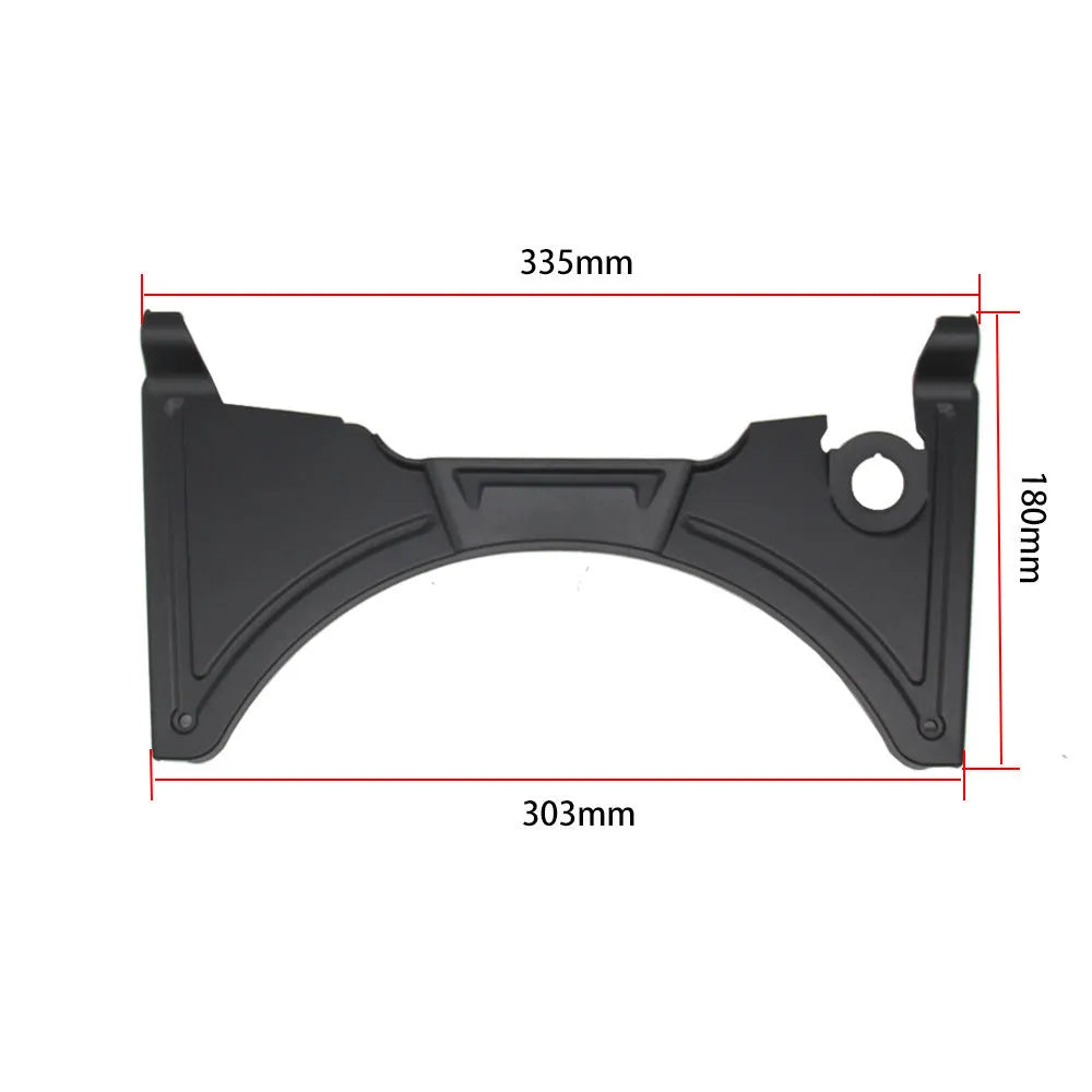 Matte black motorcycle cockpit fairing accessory for BMW R1250GS and R1200GS LC models