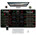 Game printed rubber mouse pad with non-slip surface showing thermal transfer printed gaming pattern