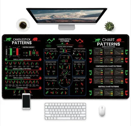Game printed rubber mouse pad with non-slip surface showing thermal transfer printed gaming pattern