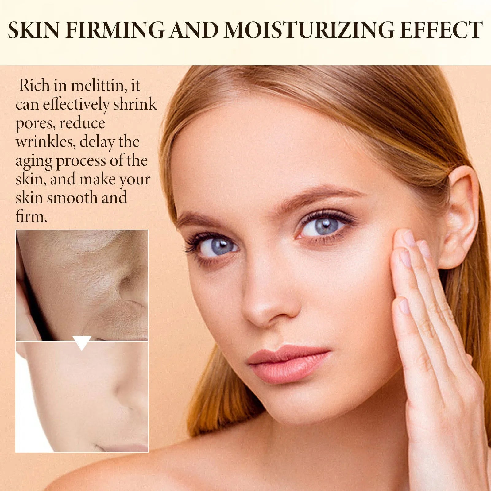 OUHOE bee firming cream in 30g container for facial hydration and firming