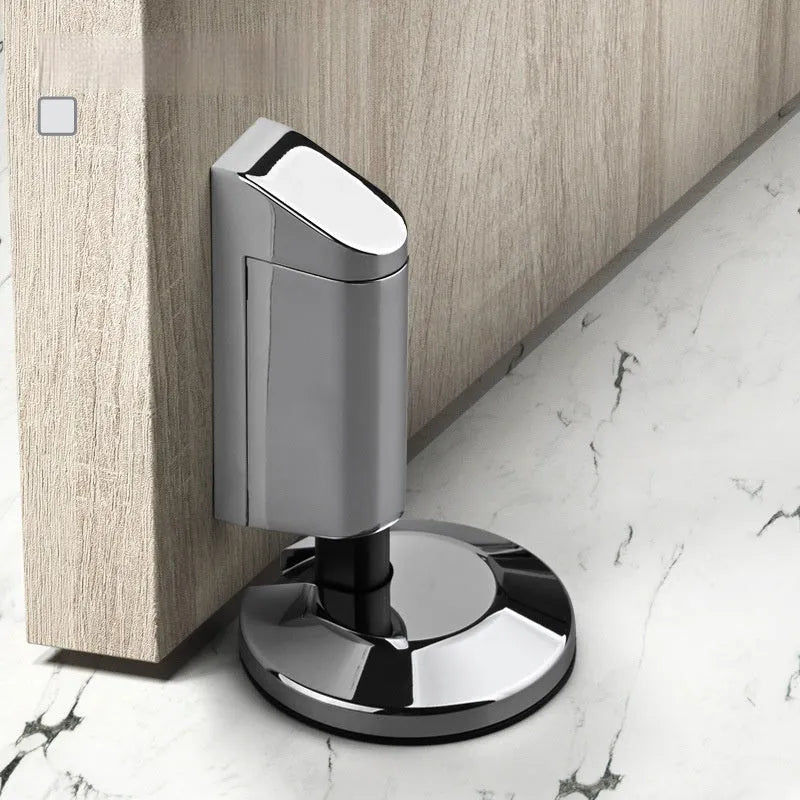 Zinc alloy wall-mount door stopper in six colour finishes including brushed nickel and gold