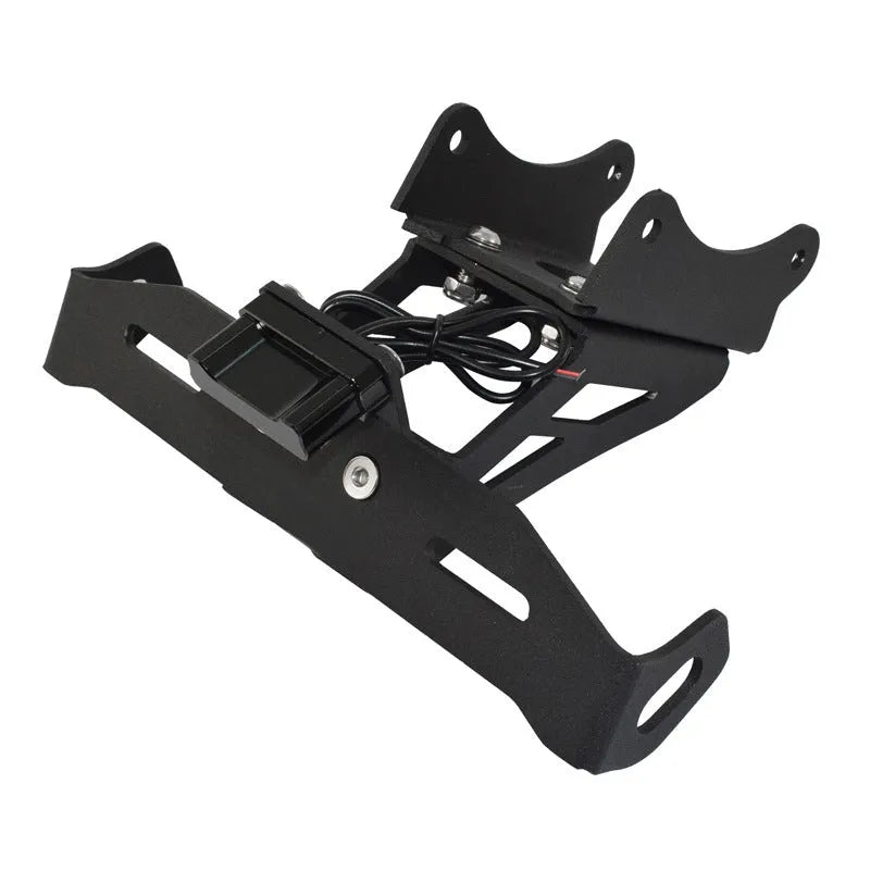 Black aluminium alloy licence plate bracket for Honda motorcycle rear mounting