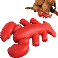 Red hard-wearing dog chew bone for aggressive chewers and large breed dogs