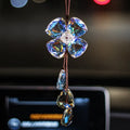 20cm crystal four-leaf clover car pendant in multiple colour options