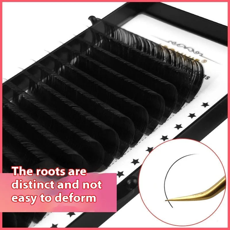 Pack of matte mink hair false eyelashes showing dense 16-row strip on a clear background.