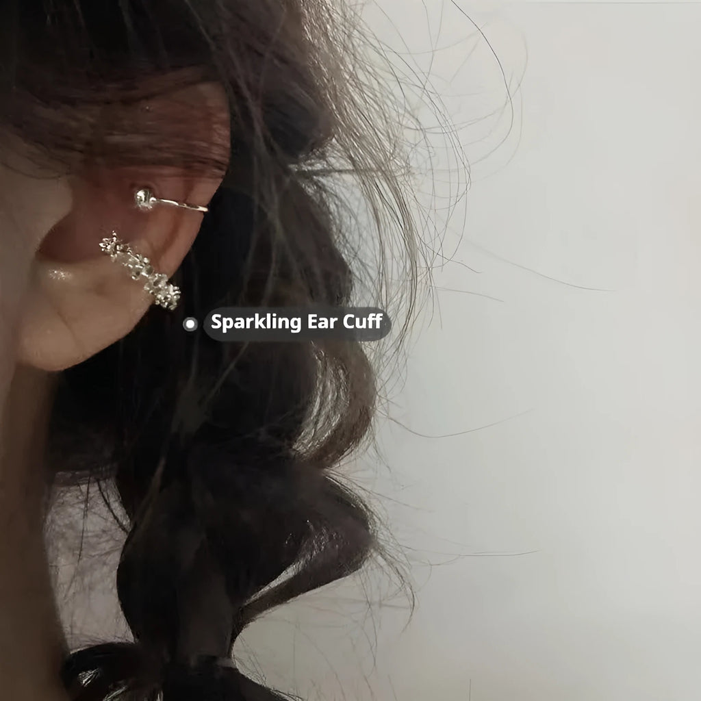Geometric earrings with frosty finish and ear clip backing in B4710 colour