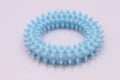 TPR spiky circle dog chew toy 9.5cm diameter in six colour options