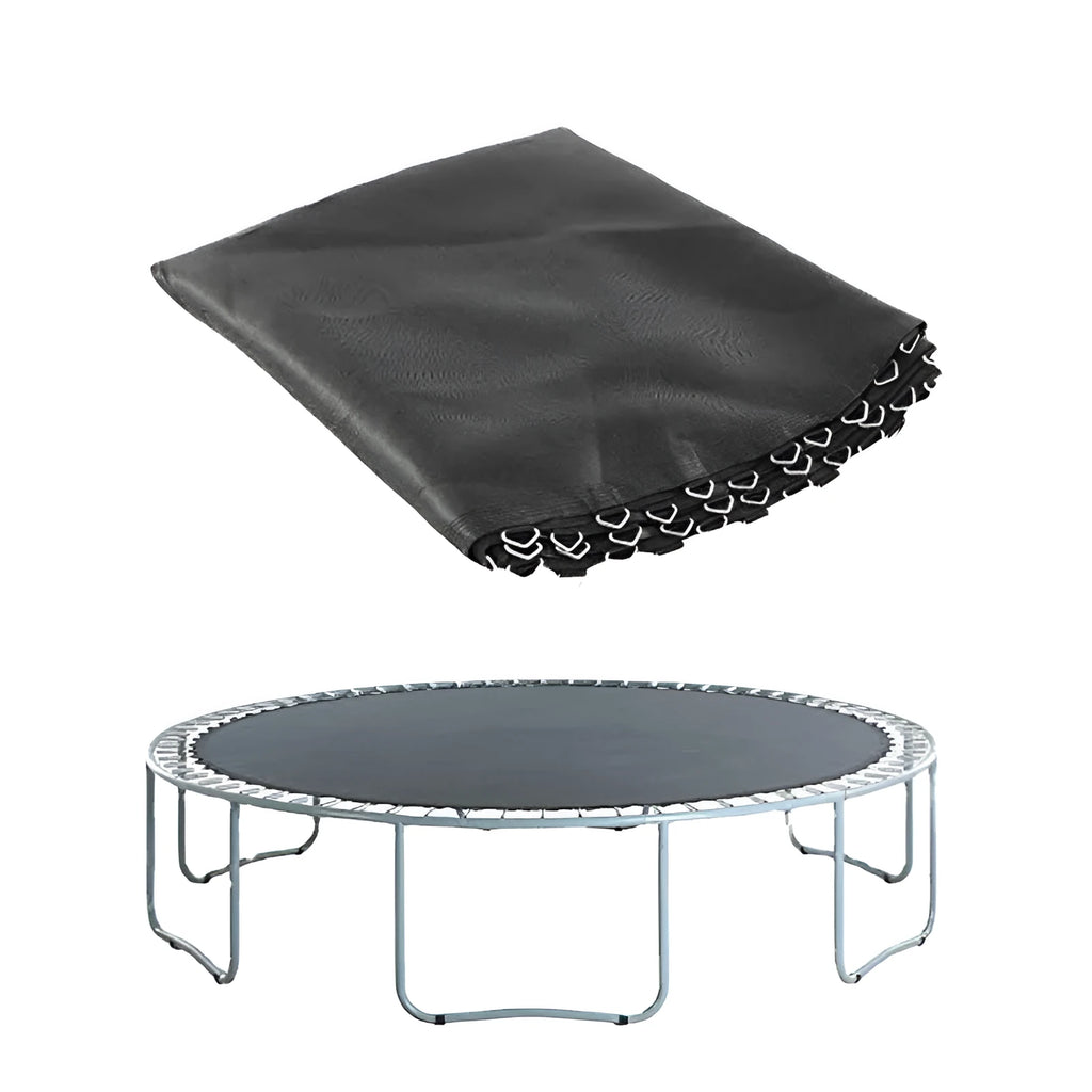 Large round elastic bungee cloth for trampolines with multiple button attachments