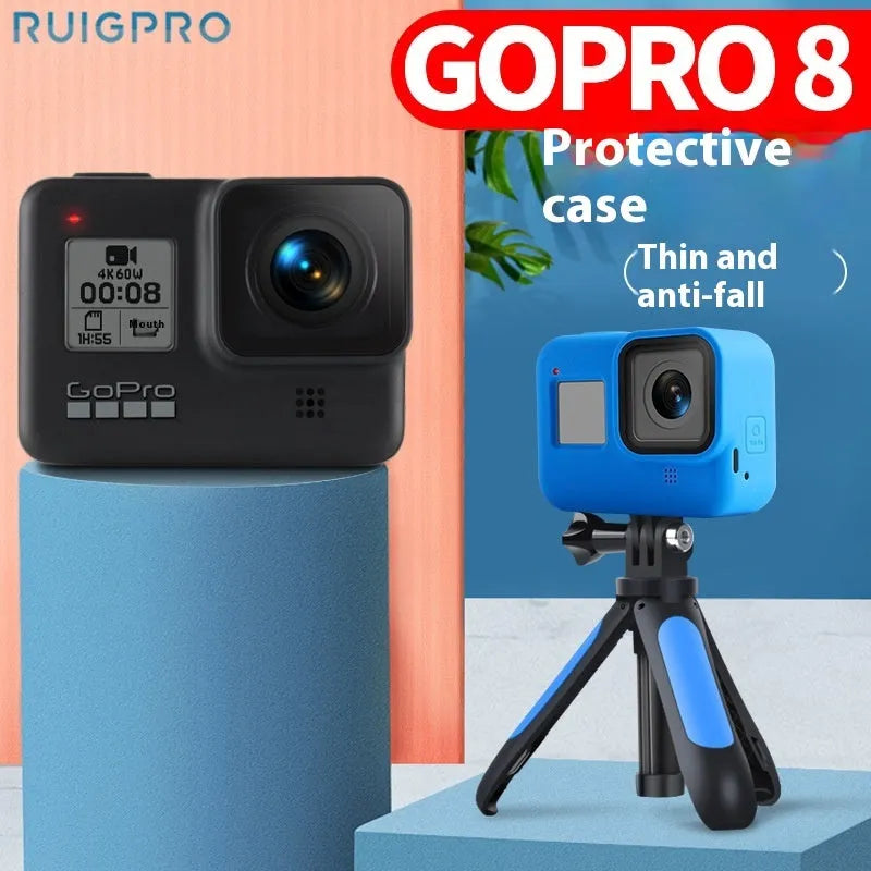 GoPro Hero 8 Black silicone protective sleeve and anti-lost carrying strap accessories