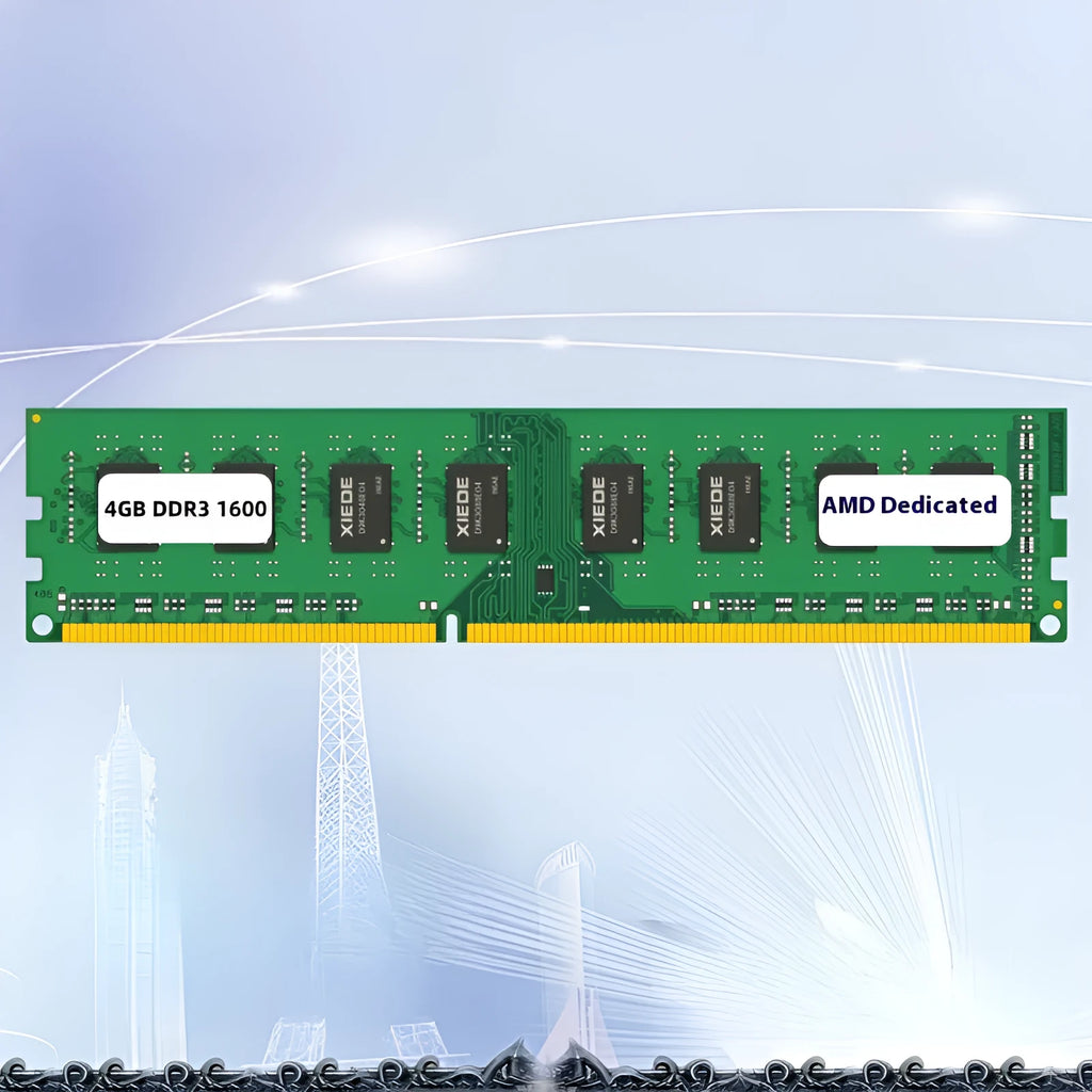 Desktop DDR3 4GB 1600MHz memory module for AMD compatible systems