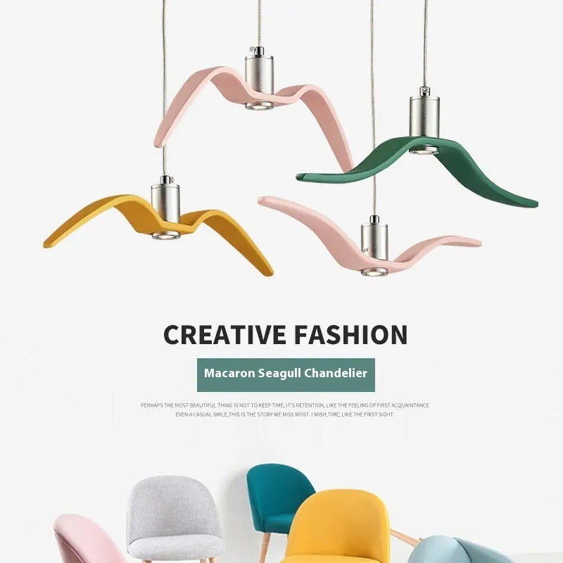 Nordic personalised LED chandelier in modern design with 320mm diameter and multiple colour options