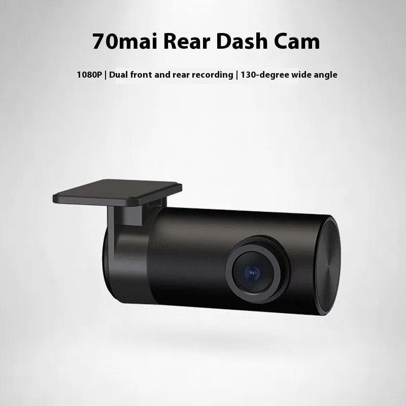 Midrive RC09 compact black rear view parking camera with wide-angle lens for adhesive window mounting