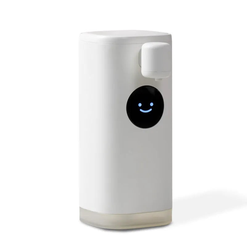 Smile automatic induction foam soap dispenser white ABS wall mounted lithium battery 300ml