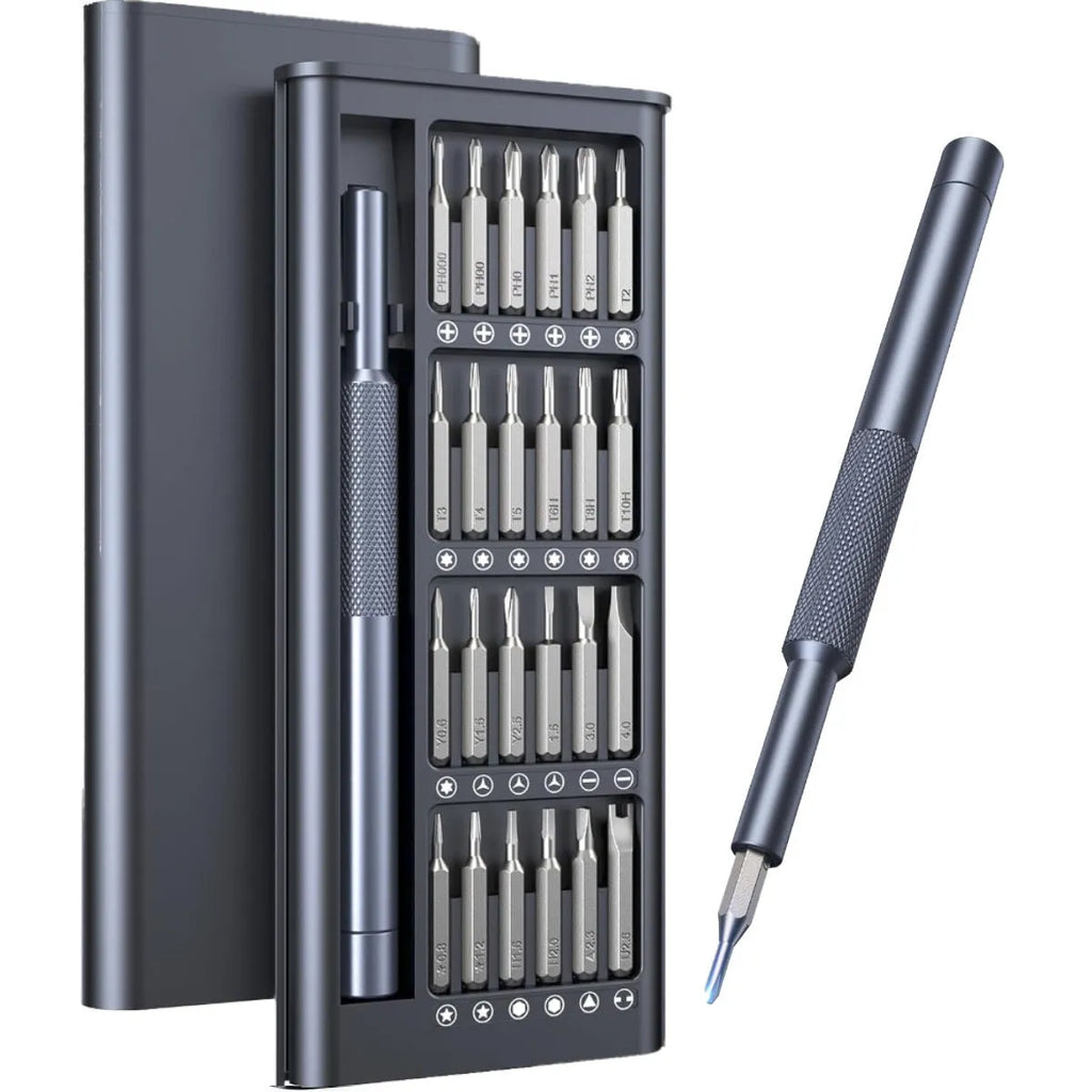 25-in-one magnetic screwdriver set with chrome vanadium steel bits and ABS handle