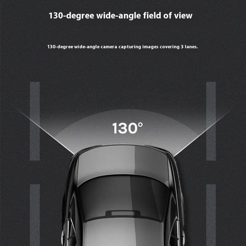 Midrive RC09 compact black rear view parking camera with wide-angle lens for adhesive window mounting