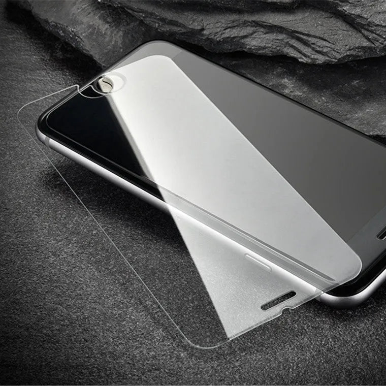 iPhone tempered glass screen protector with 9H hardness and oleophobic coating
