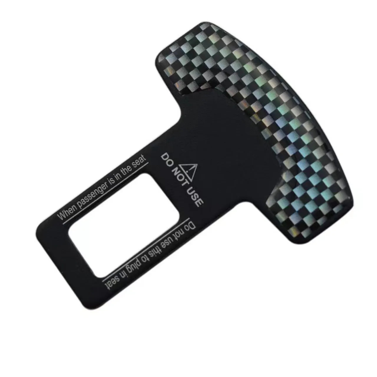 Frosted carbon fibre aluminium alloy bottle opener with 2.1CM lock tongue pick head on key chain