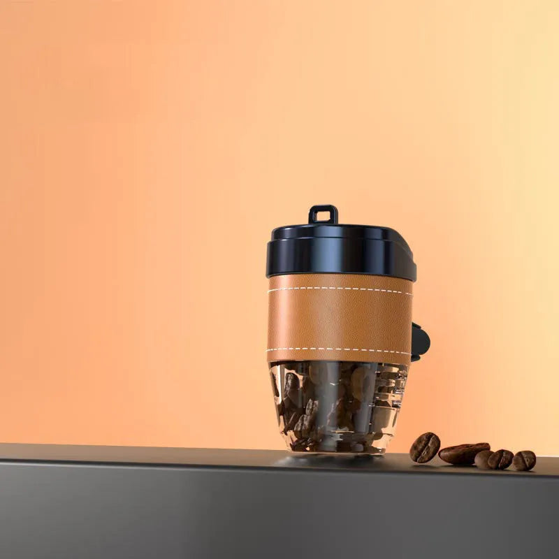 Coffee cup shaped car air freshener in multiple colours with coffee beans fragrance