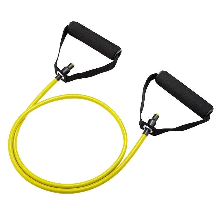 Adjustable chest expander exercise equipment with five colour-coded resistance levels from 10 to 30 pounds