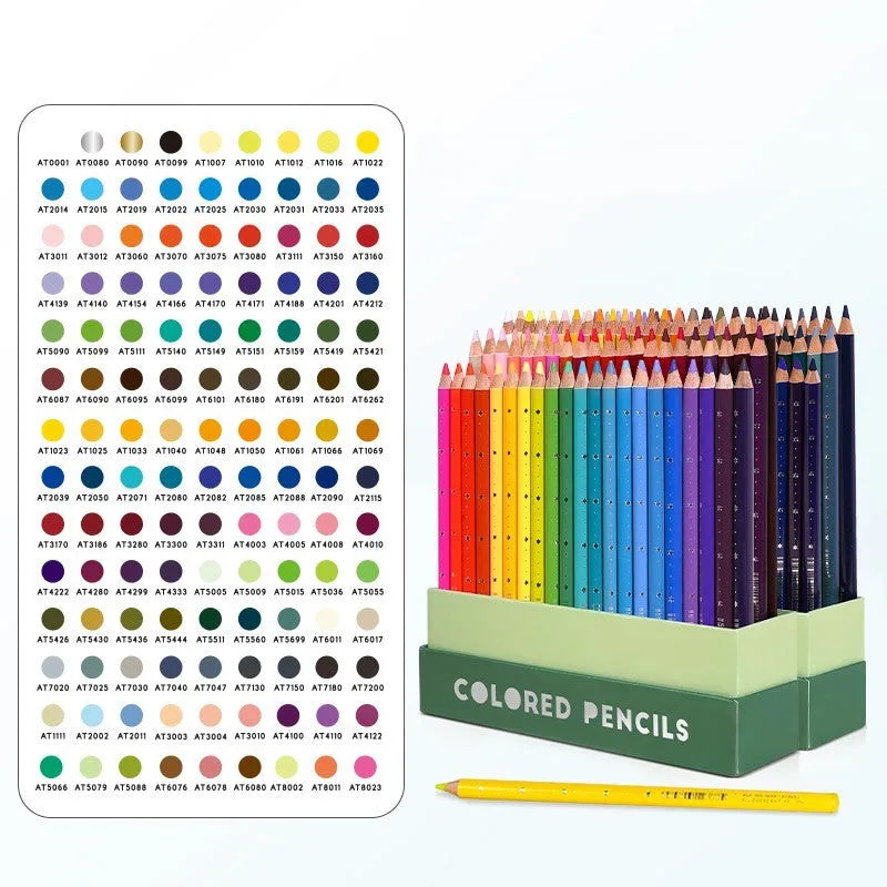 Boxed set of 72 or 126 basswood soft core coloured pencils for drawing and sketching.