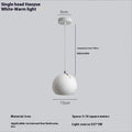 Modern ball chandelier table lamp in moon white or black with single or three-head LED lighting
