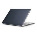 Hard transparent protective case for Apple MacBook Pro laptop showing port cutouts