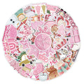 50 Christmas waterproof stickers in cute designs for car phone computer guitar notebook decoration