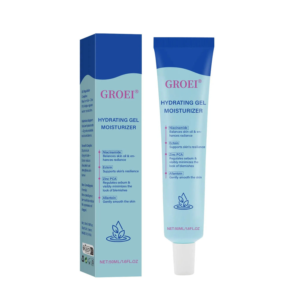 50ml jar of hyaluronic acid moisturising facial gel for hydration