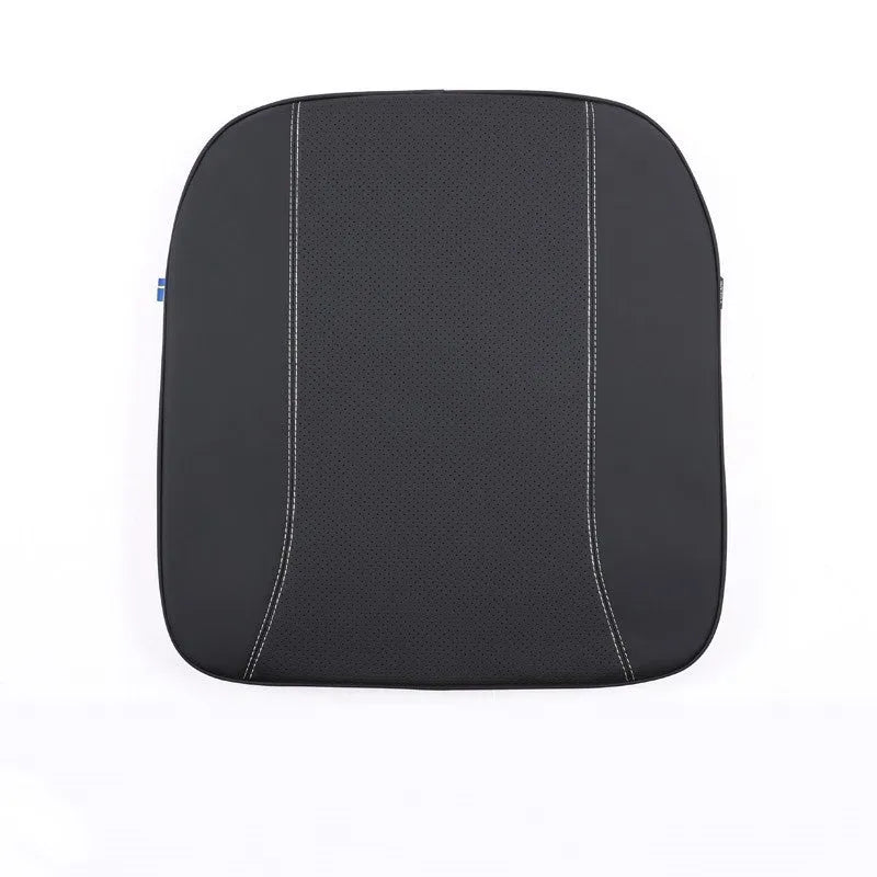 Volvo car headrest neck pillow and lumbar support cushion set in brown colour with synthetic fibre filling