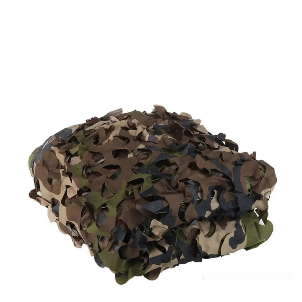 Green military camouflage net with UV protection for outdoor sunshade and concealment applications