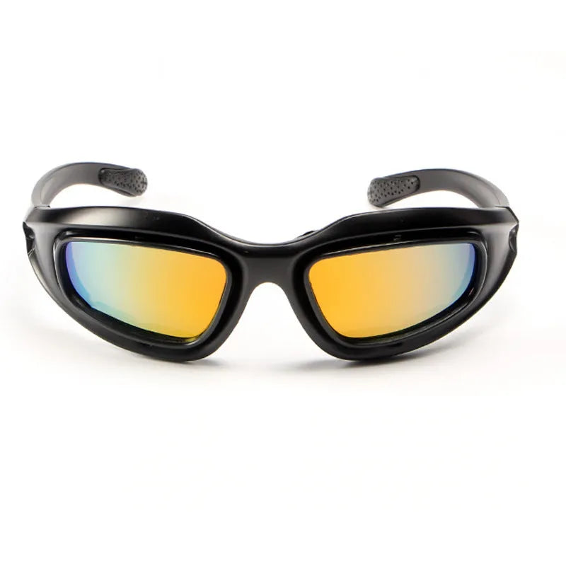 Tactical polarized cycling sunglasses with PC frame in sports style
