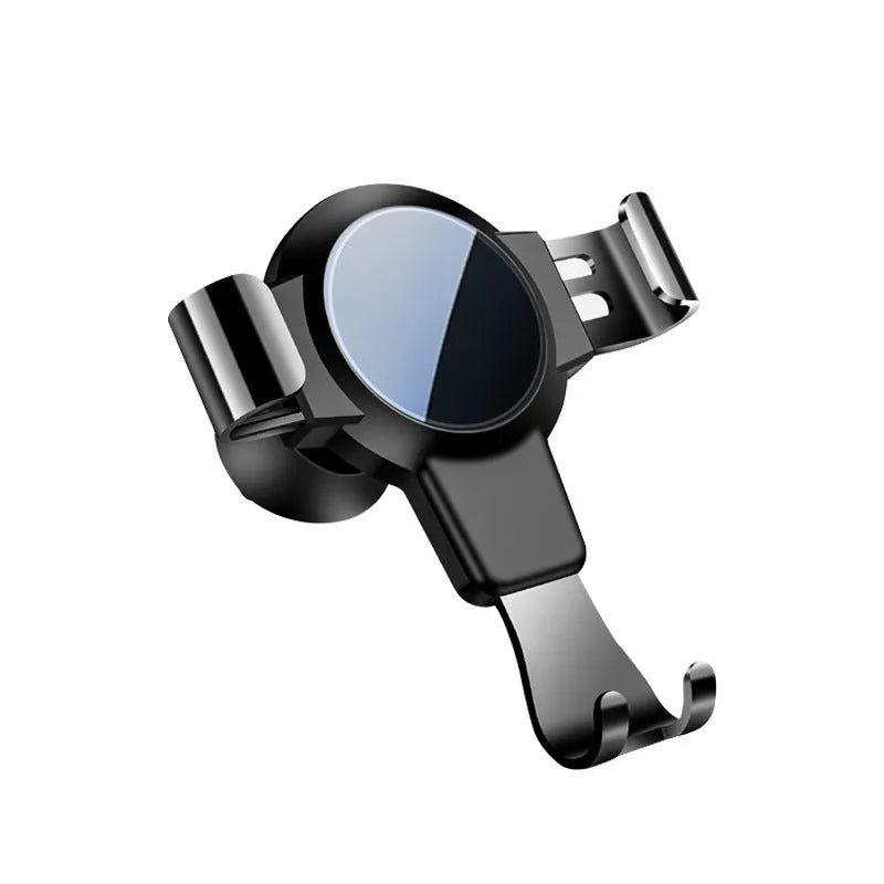 Black S4 ABS car air vent mobile phone holder for 4-6.4 inch devices.
