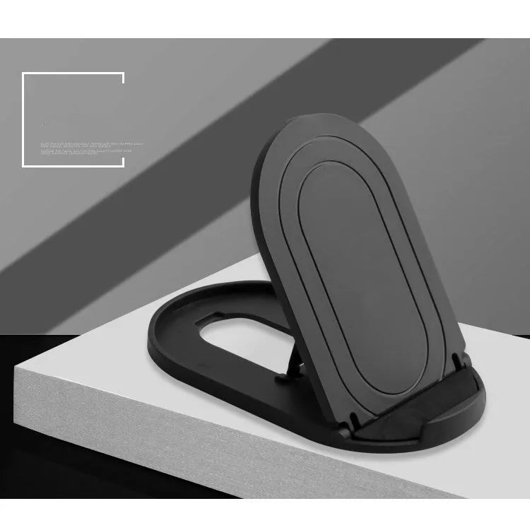 Plastic lazy bracket mobile phone stand in one of six colours: black, blue, grey, pink, white, or yellow.