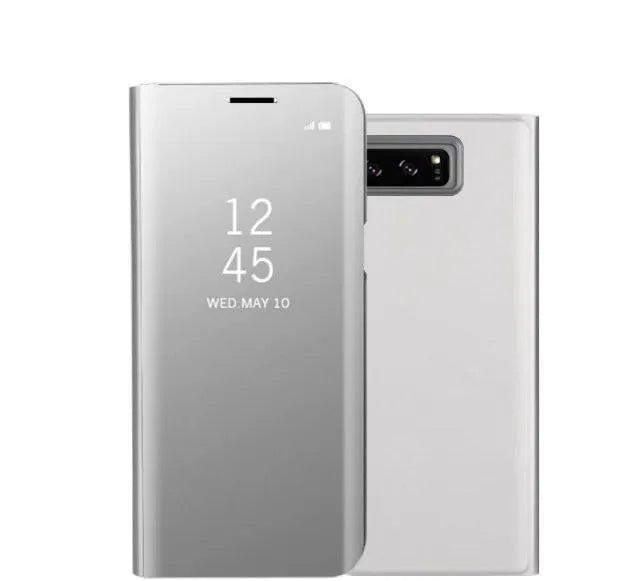 Samsung Galaxy Note20 phone case with extended mounting bracket and mirror-finish back