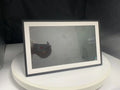 White 15.6 inch smart digital photo frame with full HD display and mobile app control