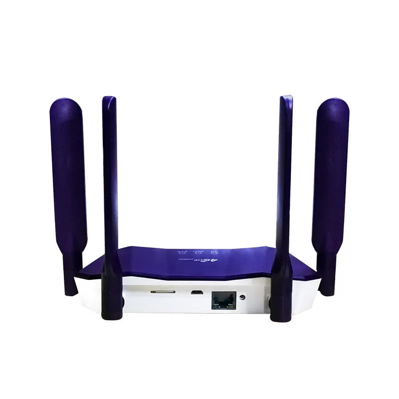Blue 4G all netcom dual mode router with four extended antennas