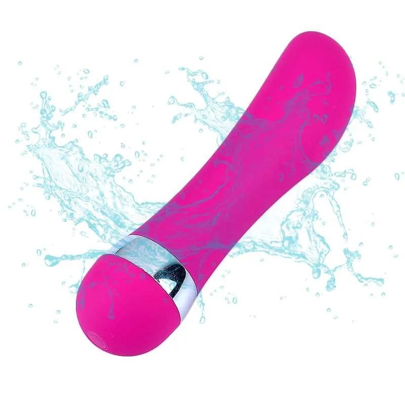 A selection of six different mini realistic dildo styles for women, labelled A through F