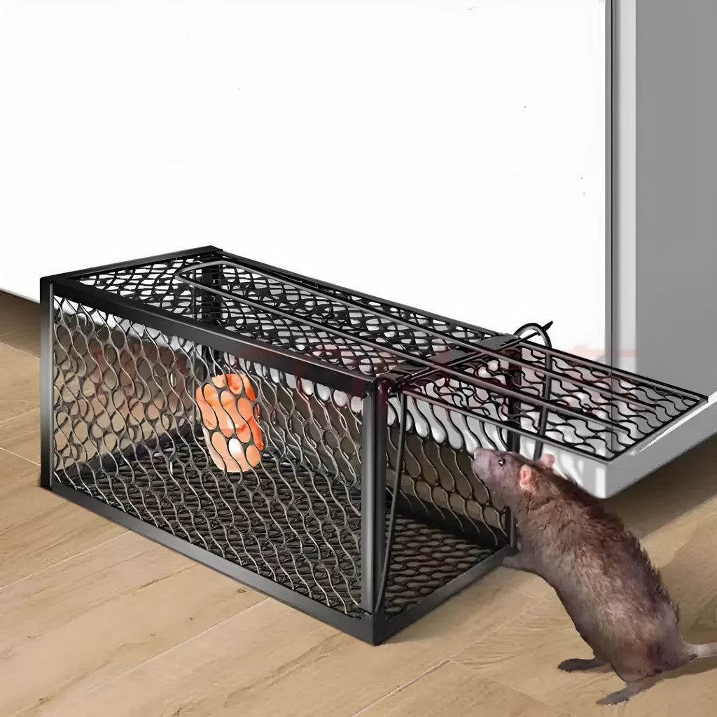 Automatic mouse cage trap in small medium large sizes with metal plastic construction