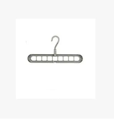 Plastic clothes hanger with rotating hook showing pink and green colour options
