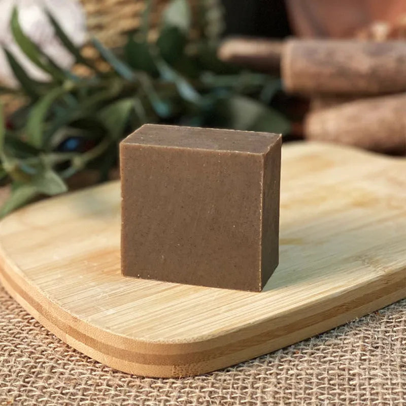 Nine grass cold process shampoo soap bar 72g weight silicone oil-free formula