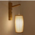 Natural bamboo plait decorative lamp with Southeast Asian styling, 35cm height
