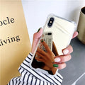 Transparent TPU protective case for iPhone showing phone's colour through clear back.