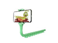 Lazy Bracket flexible mobile phone holder with suction cup mount extended to 62cm length showing 360° rotation mechanism